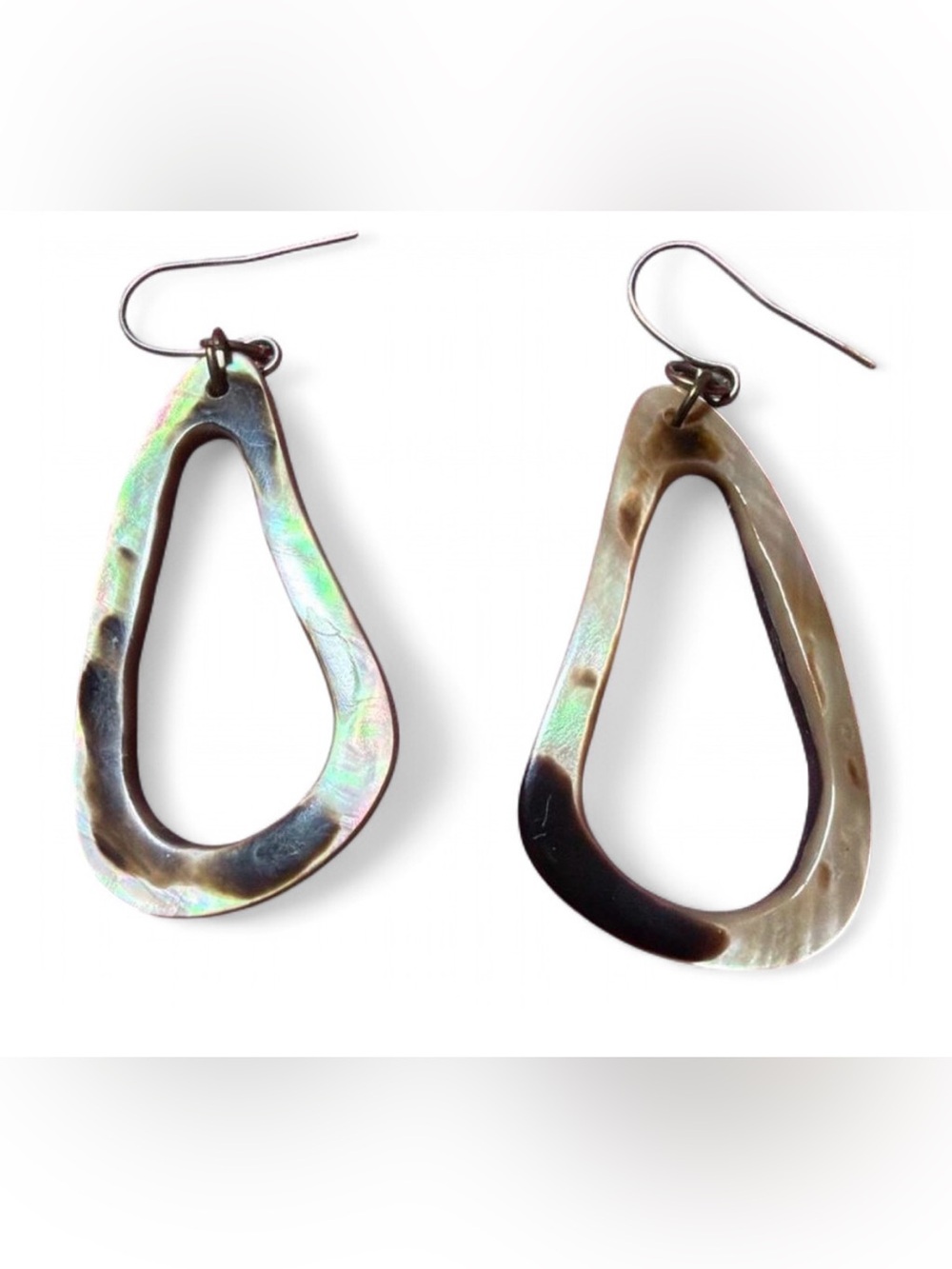 Mother of Pearl Teardrop Dangle Earrings